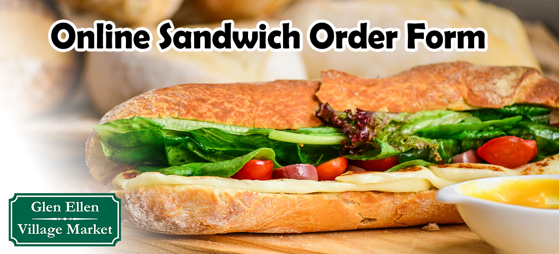 Online sandwich Order Form
